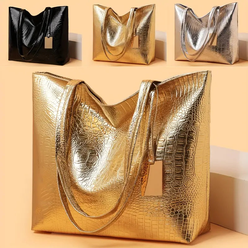 Eboo Fashion Women Shoulder Bags PU Leather Big Tote Bag