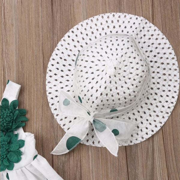 Eboo Summer Skirt with Hat Dress set (GREEN).