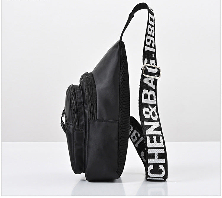 Eboo Cartoon Music Boy Black Sling Bag â?? Casual Outdoor Chest Crossbody Bag