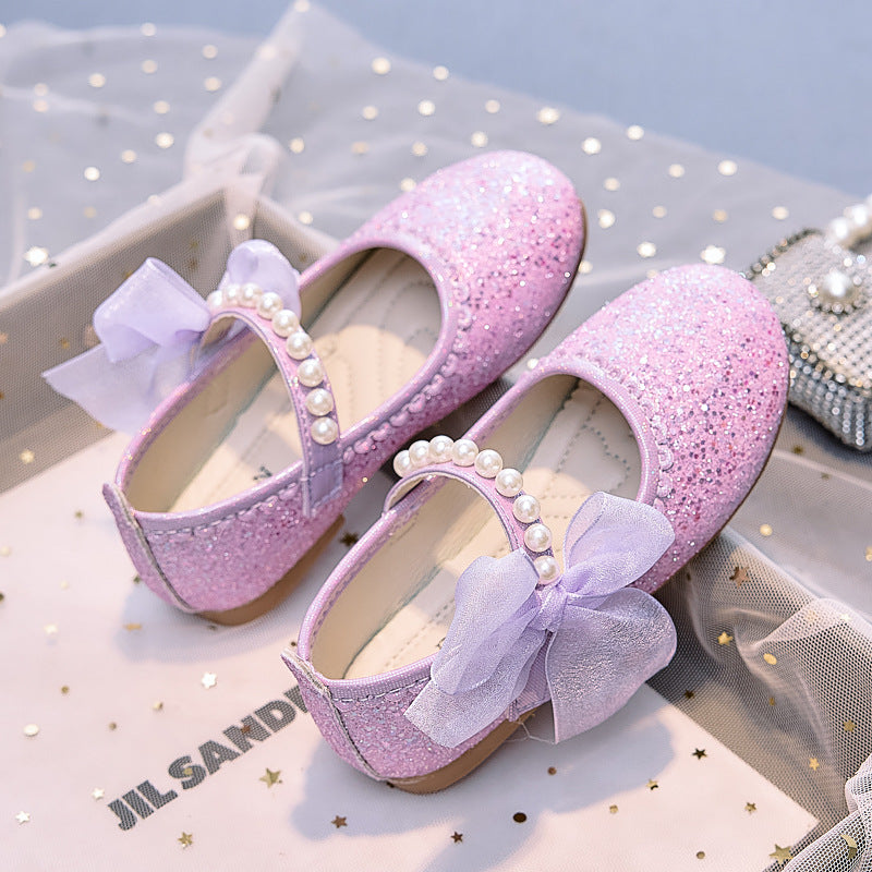 Eboo Little Bow Pink Pearl Princess Birthday Girl Mary Jane Shoe