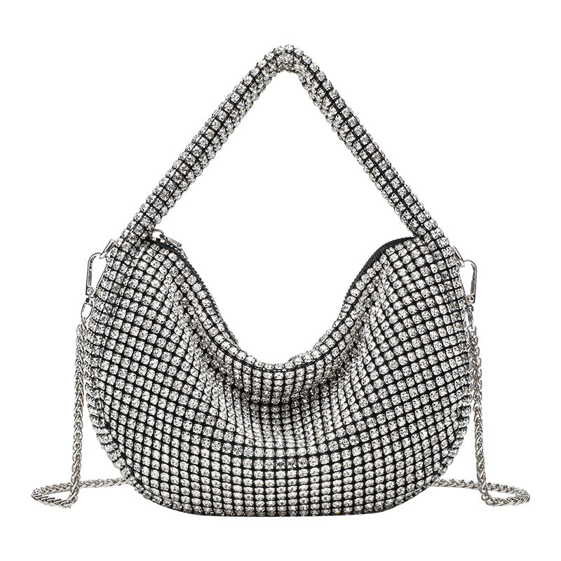 Eboo Luxury Designer Rhinestone Crossbody Bag Shiny Shoulder Bag