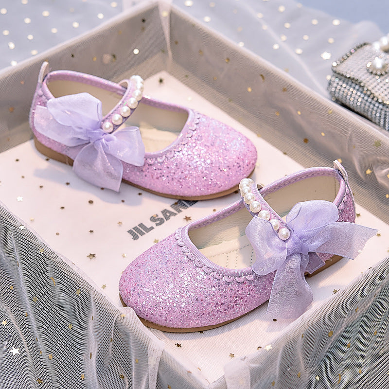 Eboo Little Bow Pink Pearl Princess Birthday Girl Mary Jane Shoe