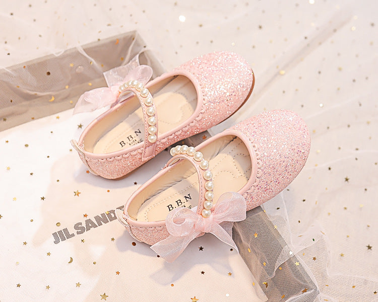 Eboo Little Bow Pink Pearl Princess Birthday Girl Mary Jane Shoe