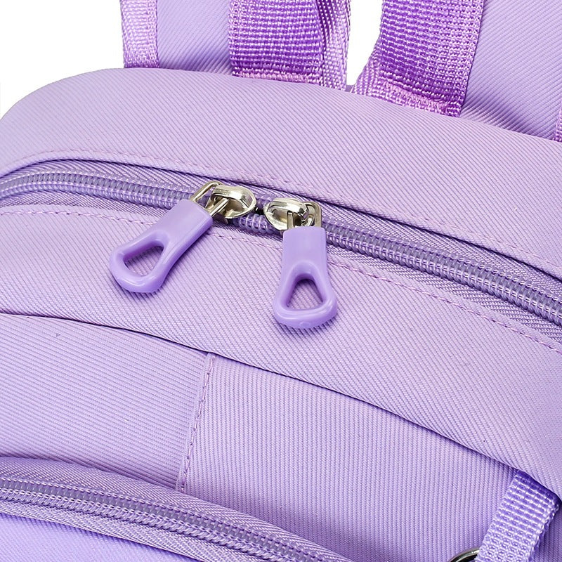 Eboo Cute Purple Bunny & Flower Kids School Bag with Small Matching Pouch