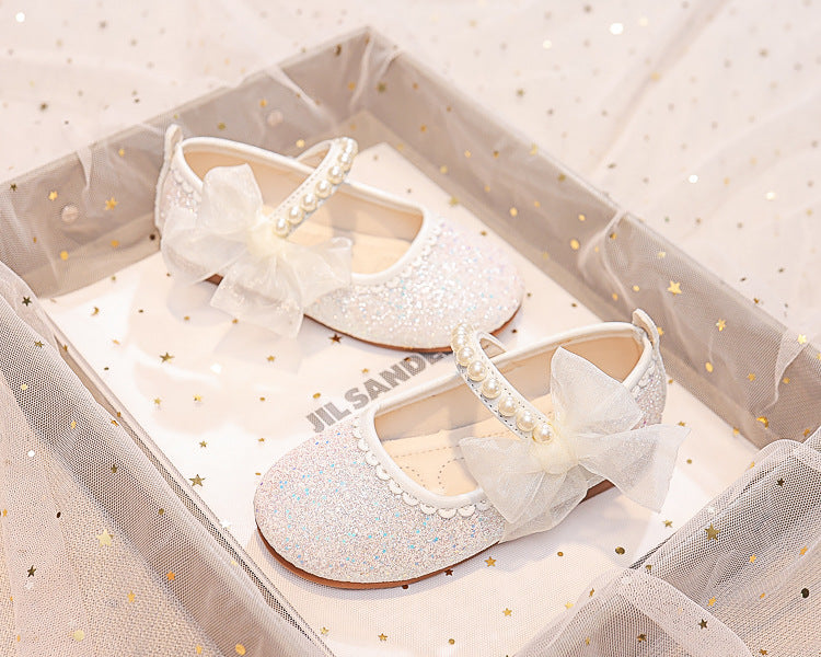 Eboo Little Bow Pink Pearl Princess Birthday Girl Mary Jane Shoe