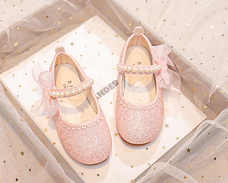 Eboo Little Bow Pink Pearl Princess Birthday Girl Mary Jane Shoe