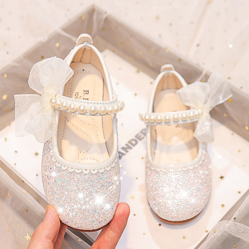 Eboo Little Bow Pink Pearl Princess Birthday Girl Mary Jane Shoe