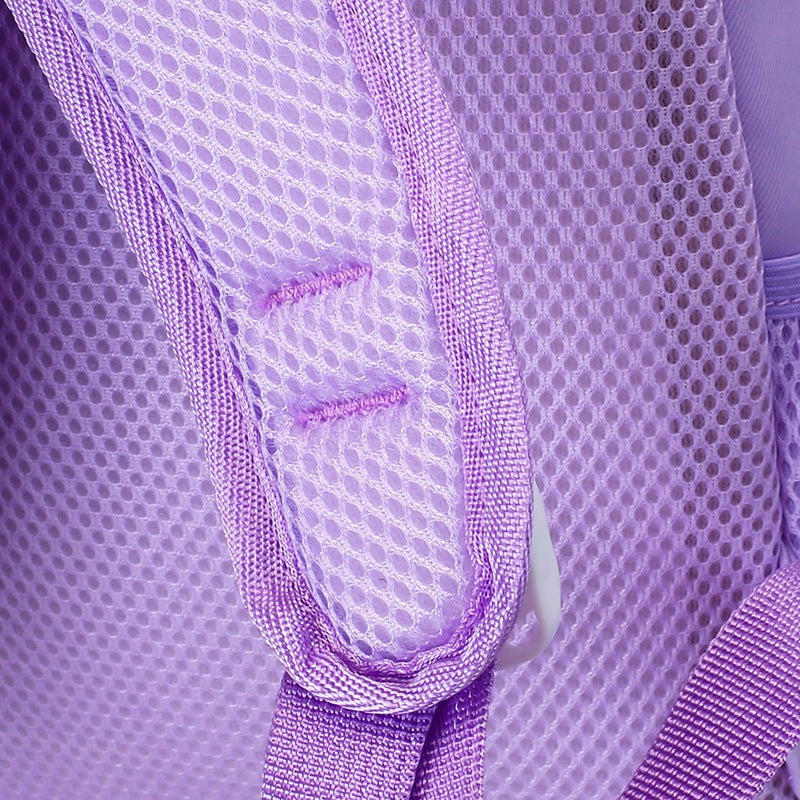 Eboo Cute Purple Bunny & Flower Kids School Bag with Small Matching Pouch