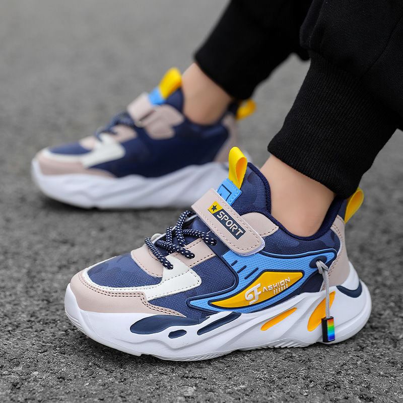 Eboo Kids Fashion Sports Sneakers • Breathable Anti-Slip Casual Running Shoes