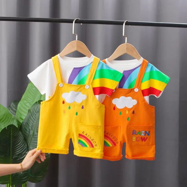 Eboo Rainbow Print Baby Boy Outfit Set
