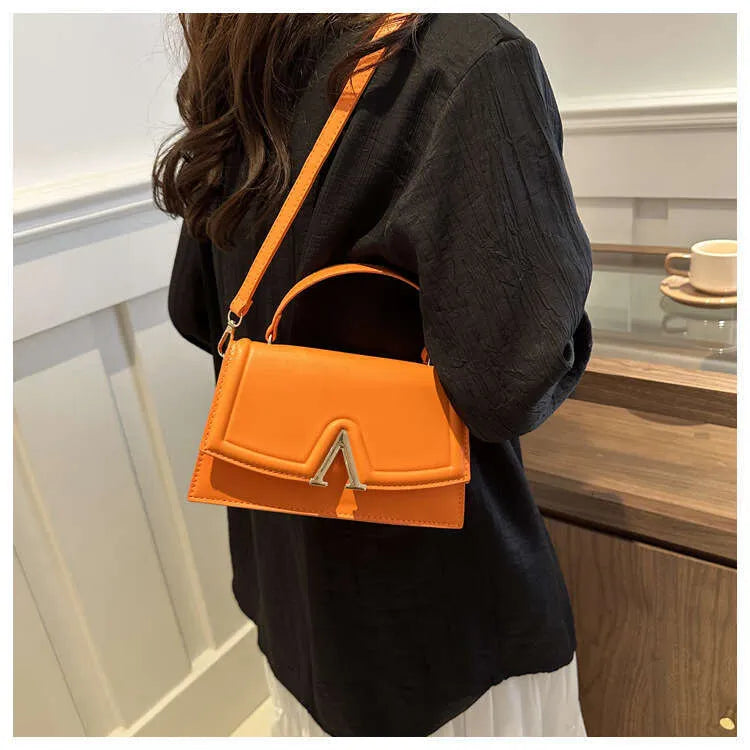 Eboo Elegant Leather-Look Handbag with Matching Shoulder Strap