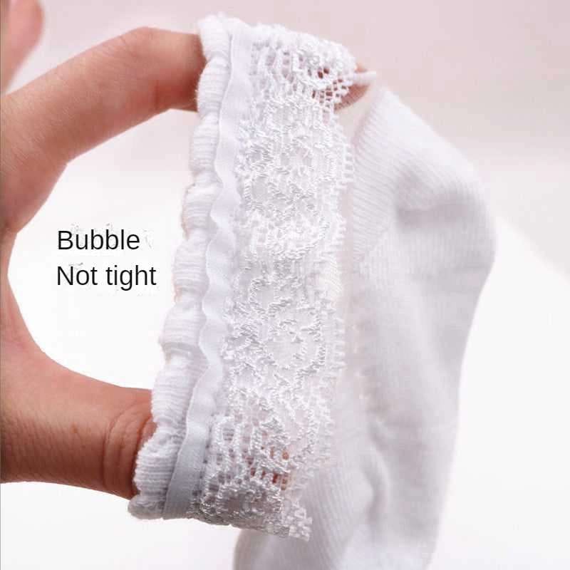 Eboo Baby Girls Lace Flower Ankle Socks