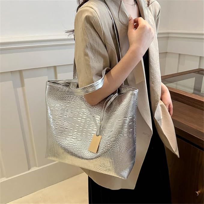 Eboo Fashion Women Shoulder Bags PU Leather Big Tote Bag