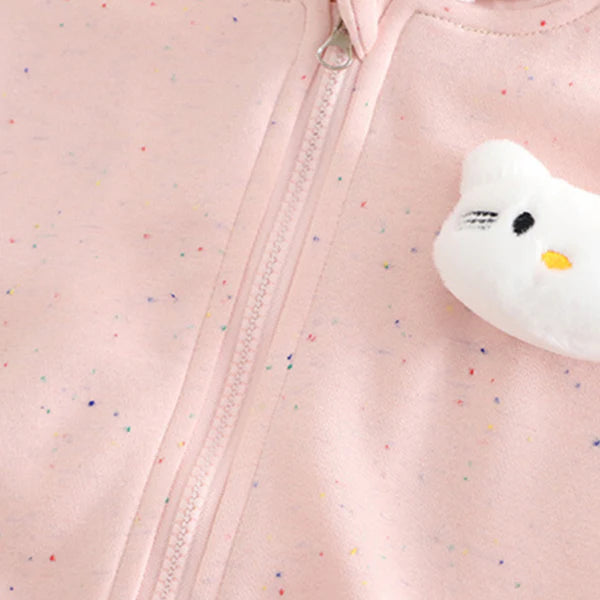 Eboo Girls Embroidered Sweatshirt With T-Shirt, Pants & Bag Sets
