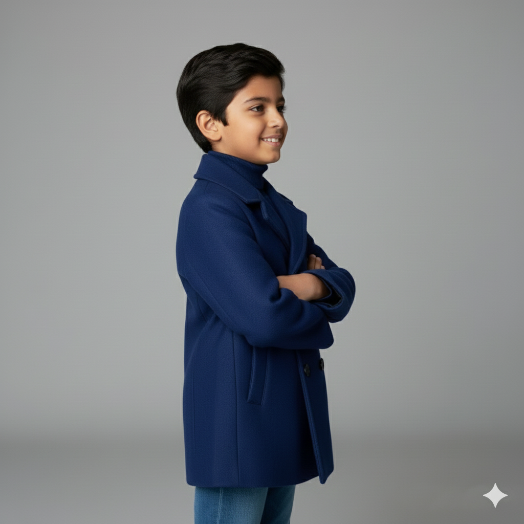 Eboo Kids Royal Winter/Fall Dress Coat (Blue)