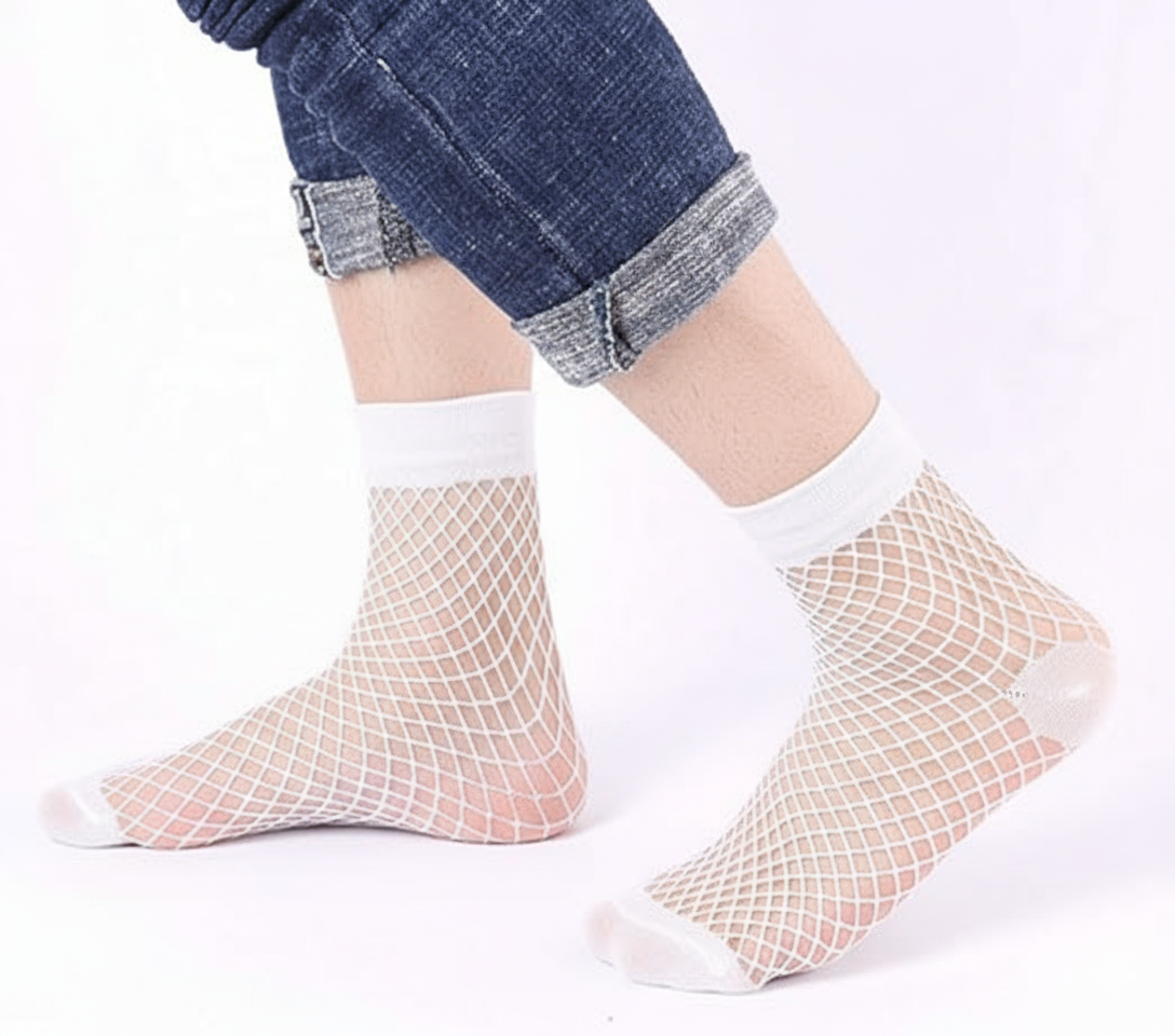 Eboo Mesh Fishnet Socks for Baby Girls - Cotton, Breathable
