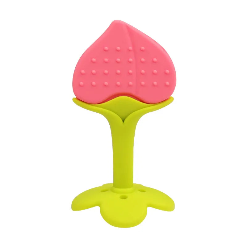 Silicone Fruit Teething Toys Set, Baby Gum Massager