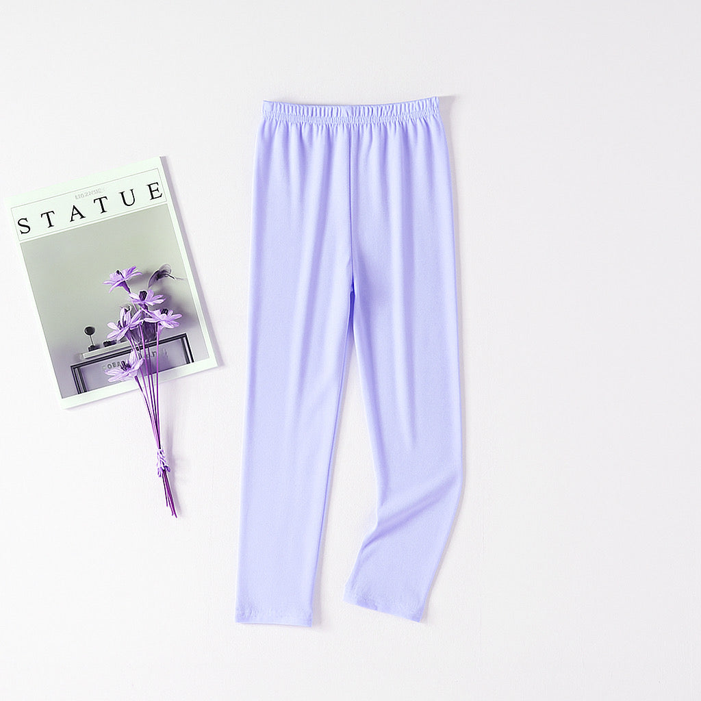 Eboo Girls Trouser Pajama Tights for Toddler & Kids (PURPLE)