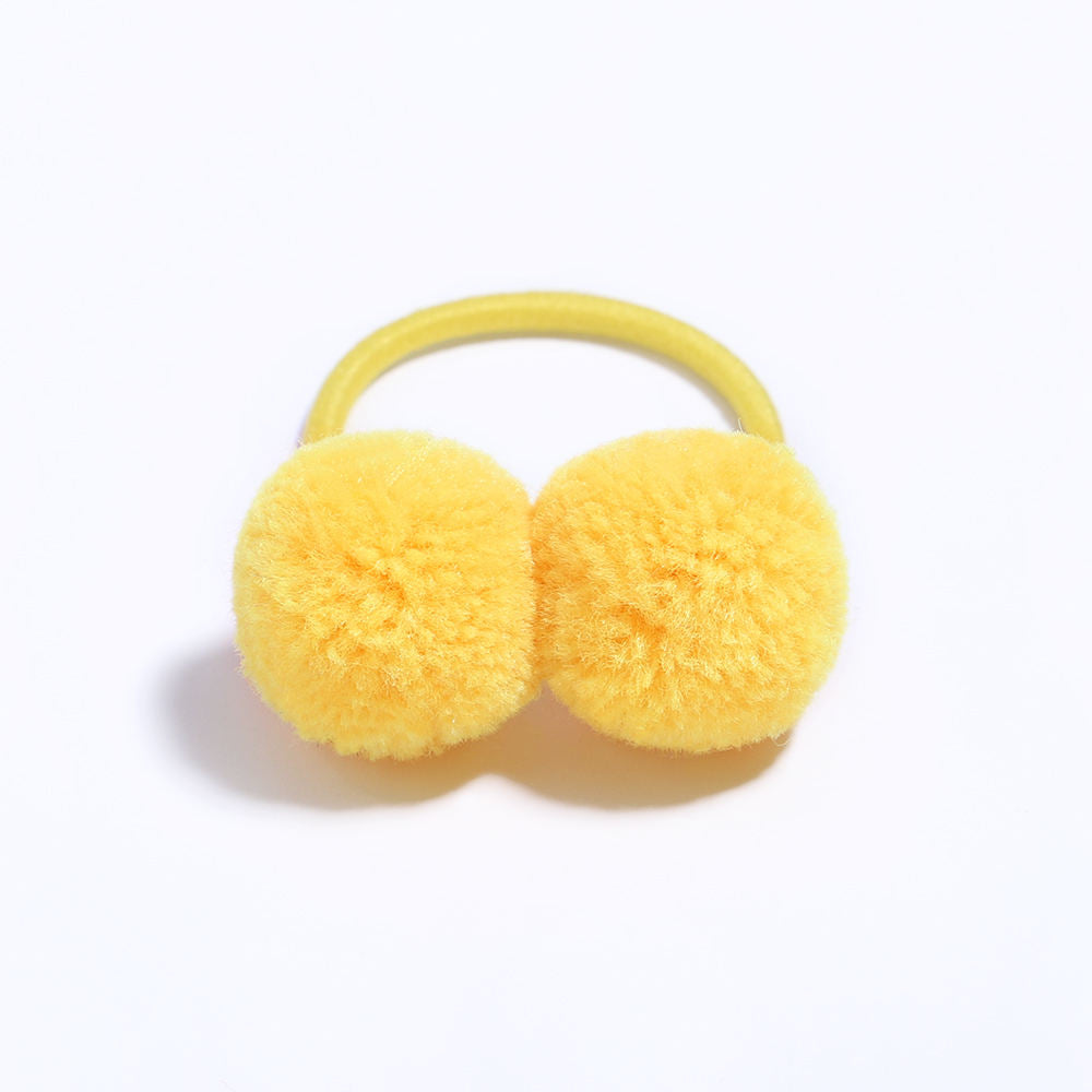 Eboo Kids Candy Color Elastic for Pony Tail Hair Ties with Sweet Ball Design Baby Girls