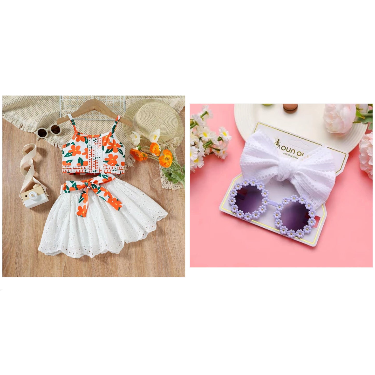 Tropical Bloom Girls' Summer Set