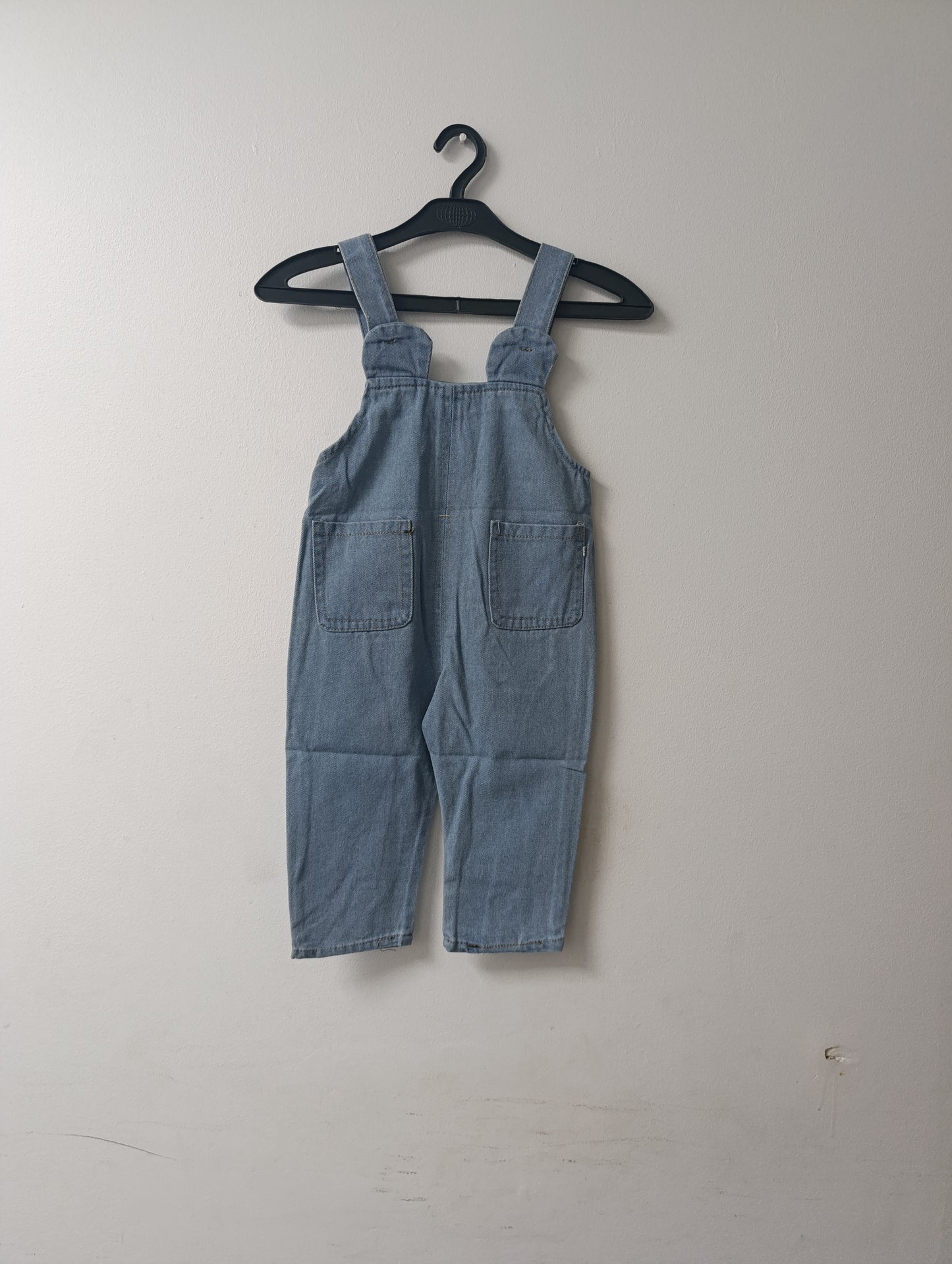 Cute Cat Denim Overalls for Baby Girls