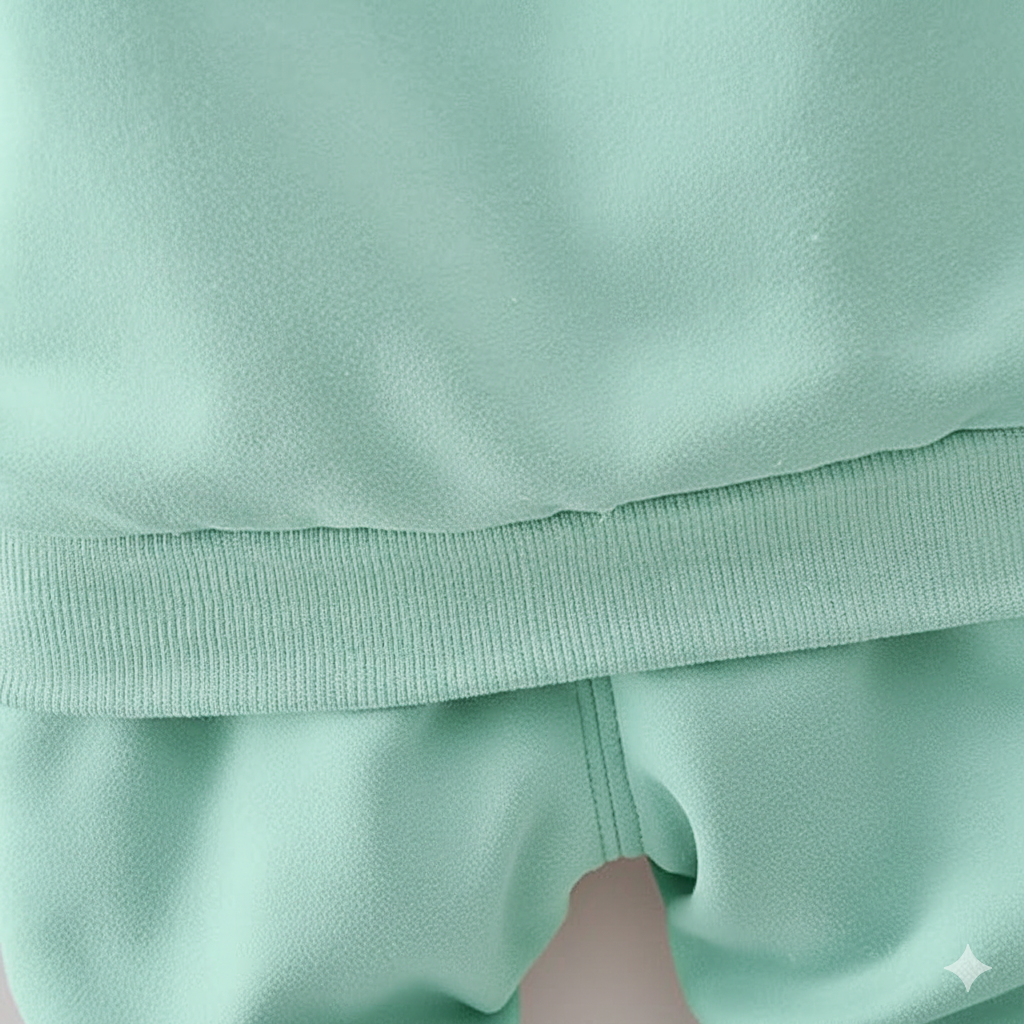 Eboo Baby Girl’s Green Floral Hoodie and Sweatpants Set