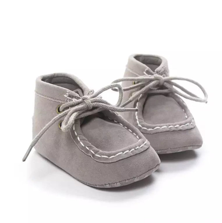 Eboo Lace-Up Faux Suede Baby Ankle Boots