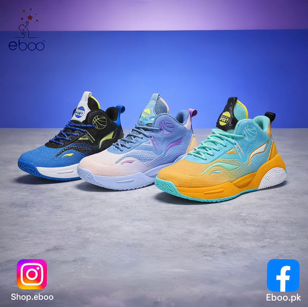 Eboo Kids Basketball Style Sneakers â?? Breathable Sports Shoes