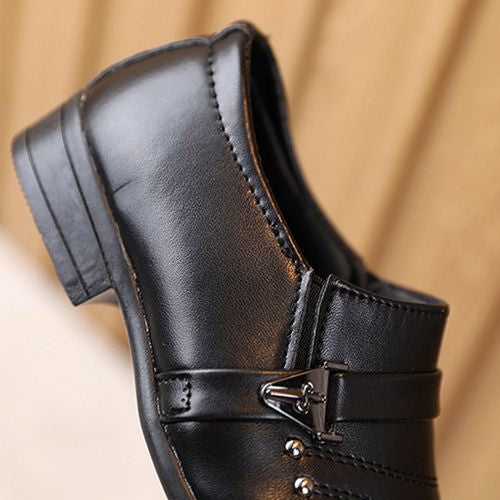 Kids Classic Black Formal Slip-On Shoes â?? Stylish Party & Wedding Wear