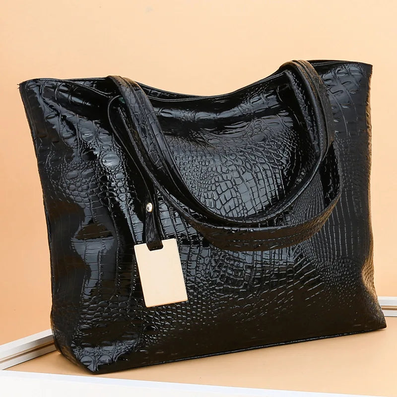 Eboo Fashion Women Shoulder Bags PU Leather Big Tote Bag