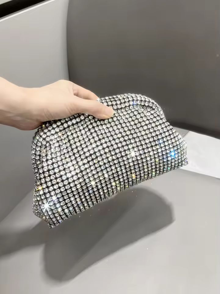 Eboo Luxury Designer Rhinestones Clutch Purse Bag For Women purse Bag Shoulder Bag