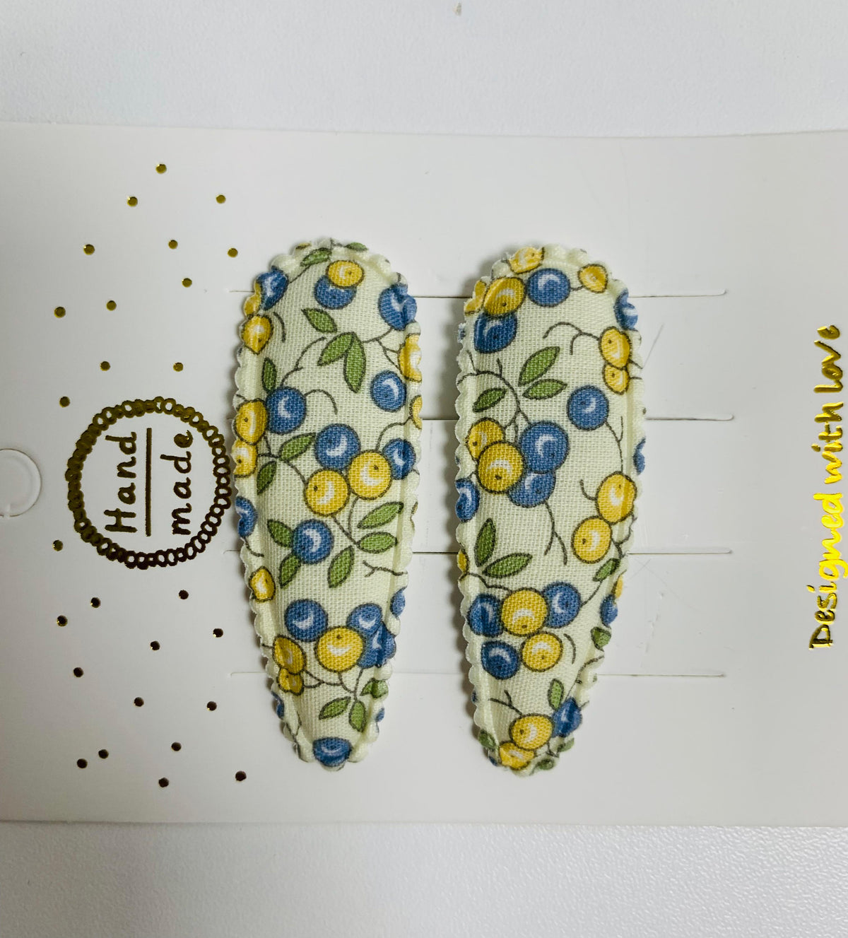 Eboo Hairpins 2pcs Printed Plaid Stripe Girlsâ?² Droplet Clip Baby Hair Accessories Headwear
