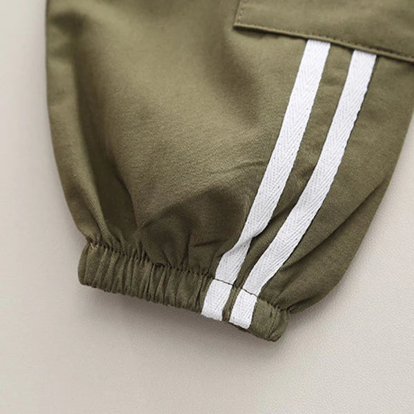 Eboo Boys blocked Shirt With Jogger Set