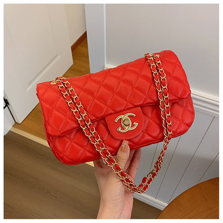 Eboo Shoulder Bags Timeles Rectangular Red Lambskin
