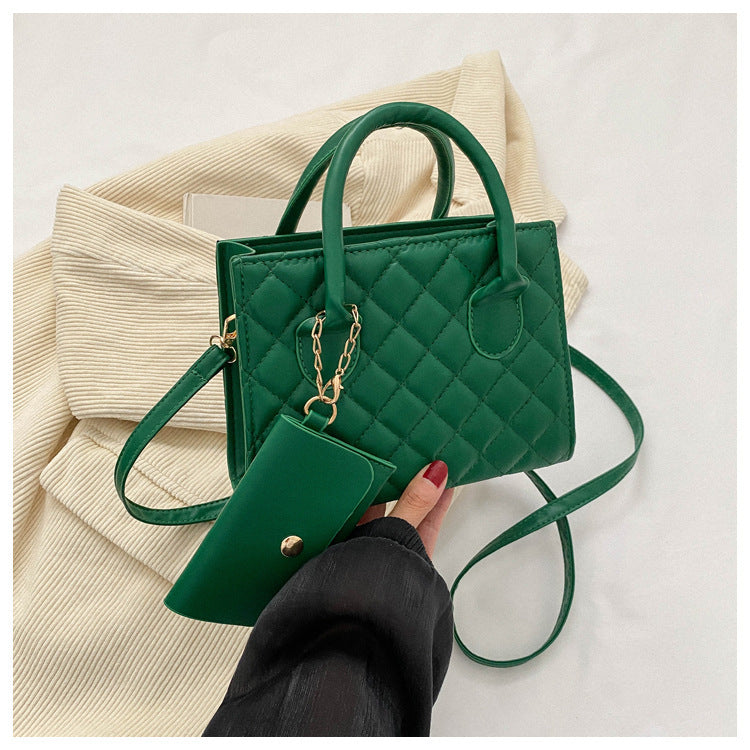 Eboo Shoulder Fashion Mother Small square Bag Simple Personality Carrying Crossbody Bag