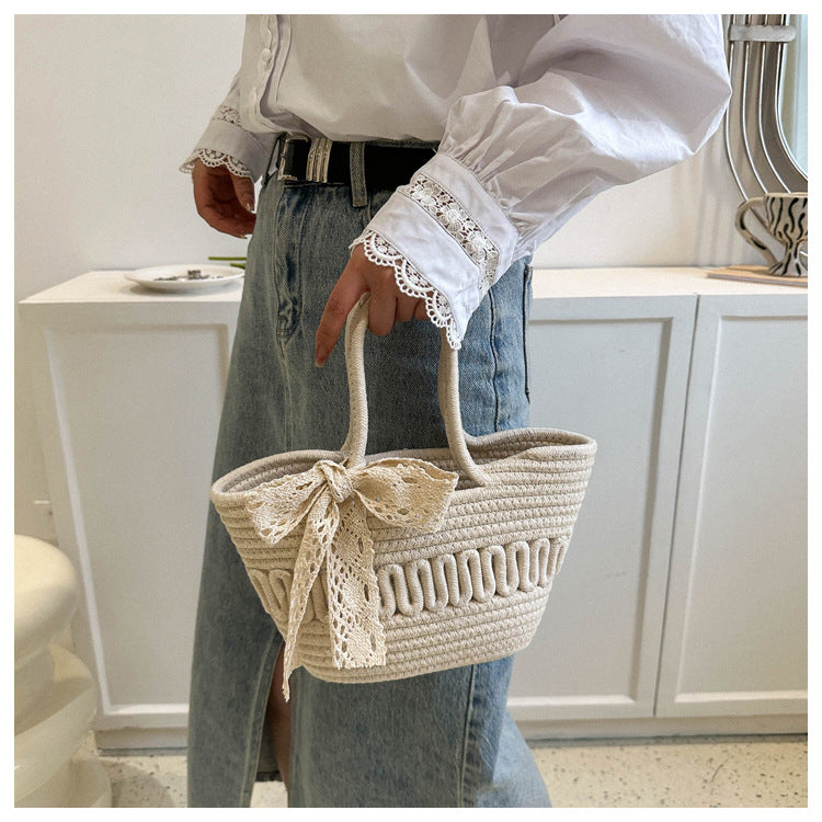 4-in-1 Woven Tote Bag â?? Lightweight Beach & Vacation Shoulder Bag for Women