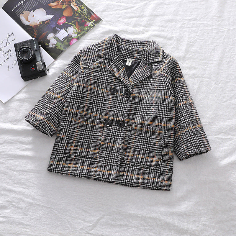 Eboo Kids Royal Winter/Fall Dress Coat (Check)