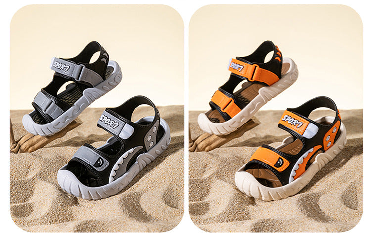 Eboo Kids' Flat Sandals, New Summer Fashion Boys Cartoon