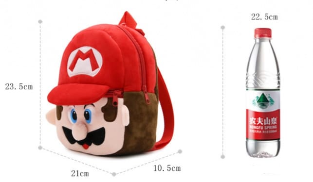 Super Mario Bros Cartoon Backpack for Kids