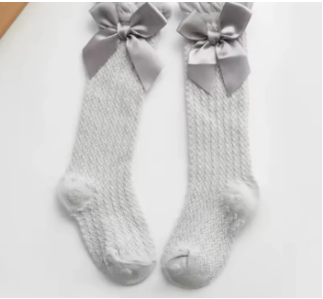 Eboo Baby Girl’s Lace Knee High Socks with Bow