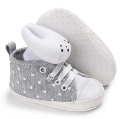Baby Girl Polka Dot Sneakers with Comfortable Fit