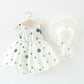 Eboo Summer Skirt with Hat Dress set  (GREEN).