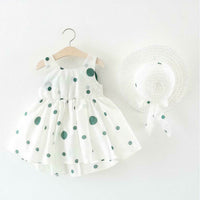 Eboo Summer Skirt with Hat Dress set  (GREEN).