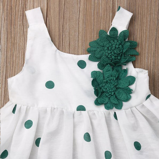 Eboo Summer Skirt with Hat Dress set  (GREEN).