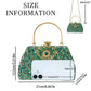 Eboo Luxury Peacock Crystal Clutch Bag for Women – Designer Rhinestone Evening Party Handbag with Top Handle
