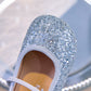 Eboo  Girls Glitter Princess Ballet Flats Shoes Ballerina Dress Shoes for Wedding Party