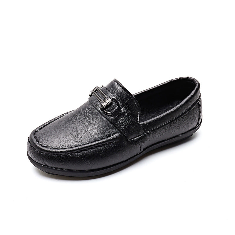 Kids Premium Black Loafers – Stylish Formal & Party Wear Shoes for Boys