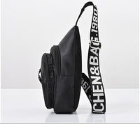 Eboo Cartoon Music Boy Black Sling Bag Ã¢?? Casual Outdoor Chest Crossbody Bag