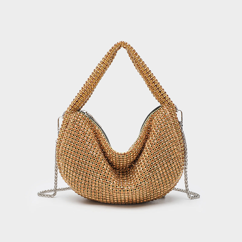 Eboo Luxury Designer Rhinestone Crossbody Bag Shiny Shoulder Bag