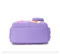 Eboo Cute Purple Bunny & Flower Kids School Bag with Small Matching Pouch
